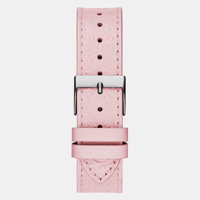 Dahila Women Quartz Pink Dial Analog Leather Watch GW0529L1