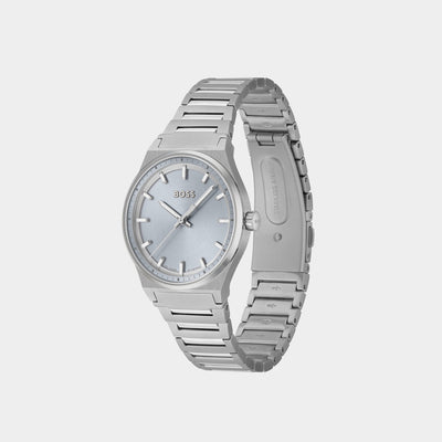 Candor Women Quartz Blue Dial Analog Stainless Steel Watch 1502736