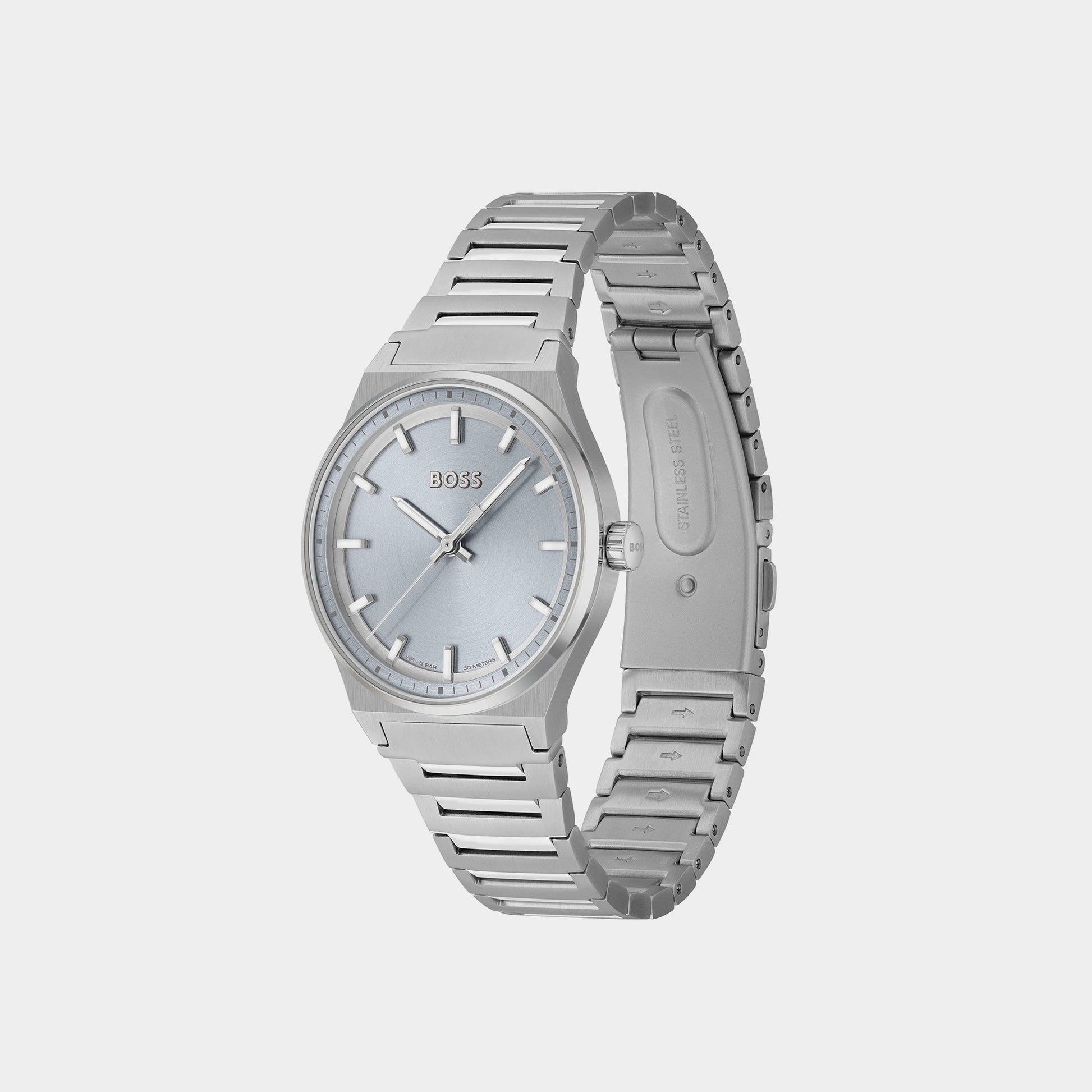 Candor Women Quartz Blue Dial Analog Stainless Steel Watch 1502736