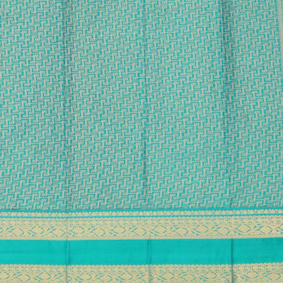 Red striped budget silk saree with contrast zari border & intricate zari design pallu