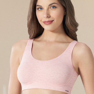 All Day Lounge Non-padded & Non-wired Bra - Pink Marl