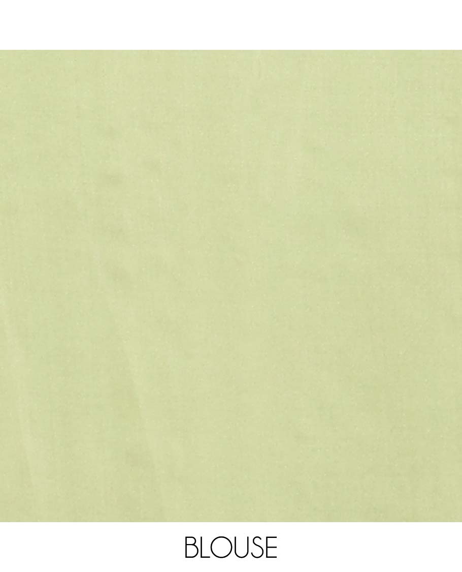 Cream floral vine design with plain border & pallu of argyle design