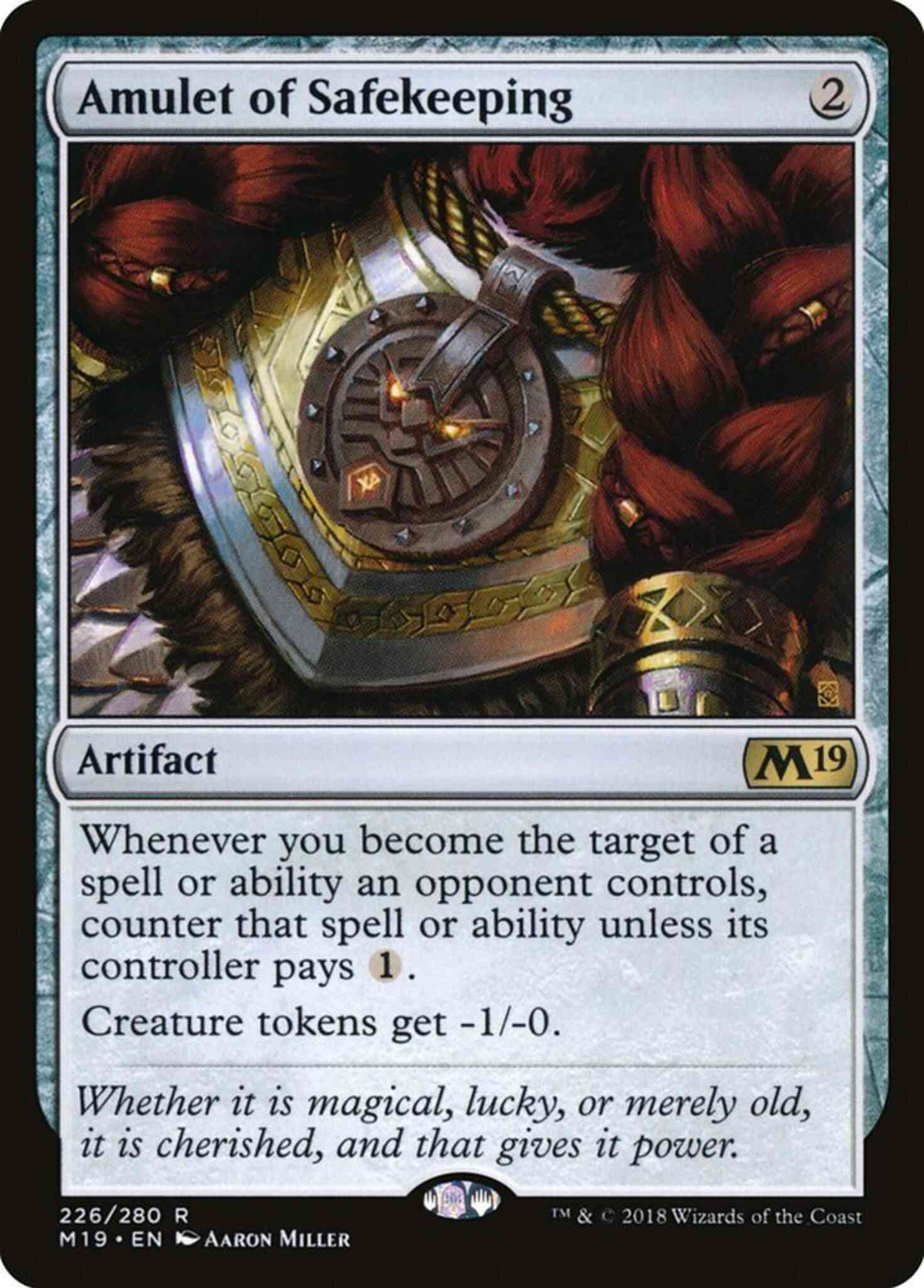Amulet of Safekeeping [226] [Core Set 2019] [Non-Foil]