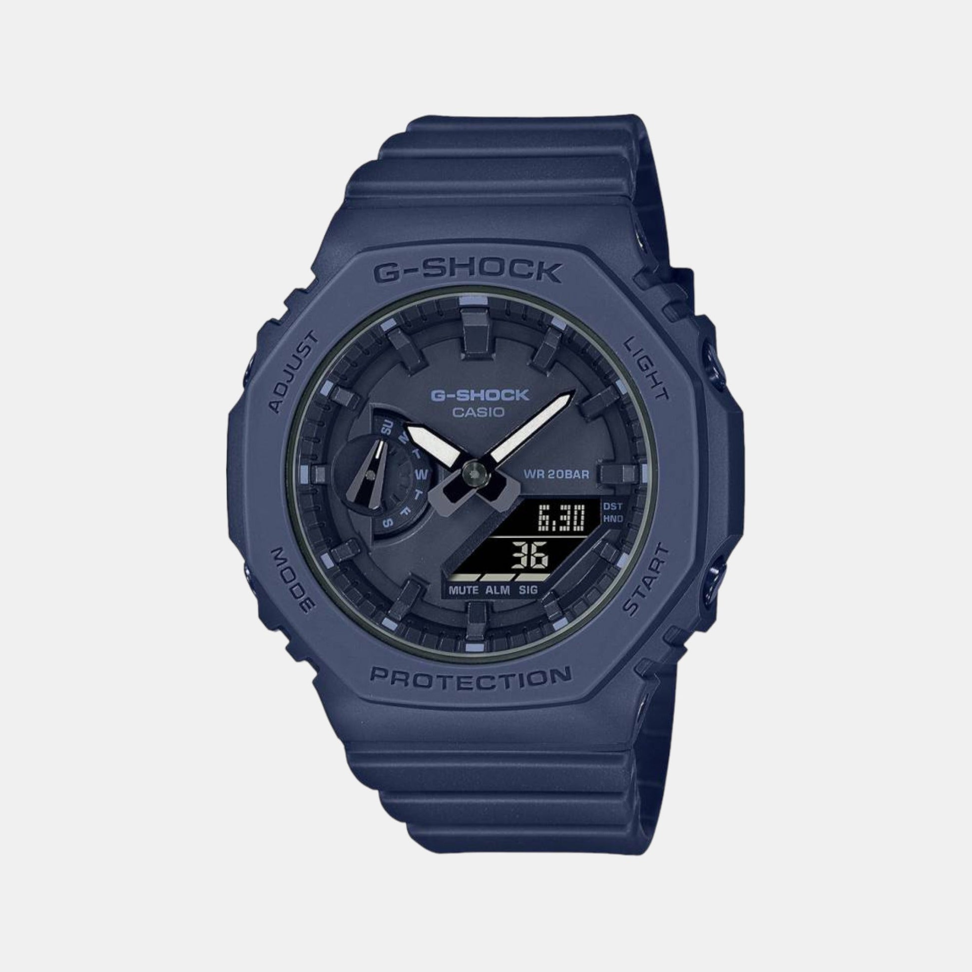 G-Shock Women Men Quartz Blue Dial Analog-Digital Resin Watch G1329