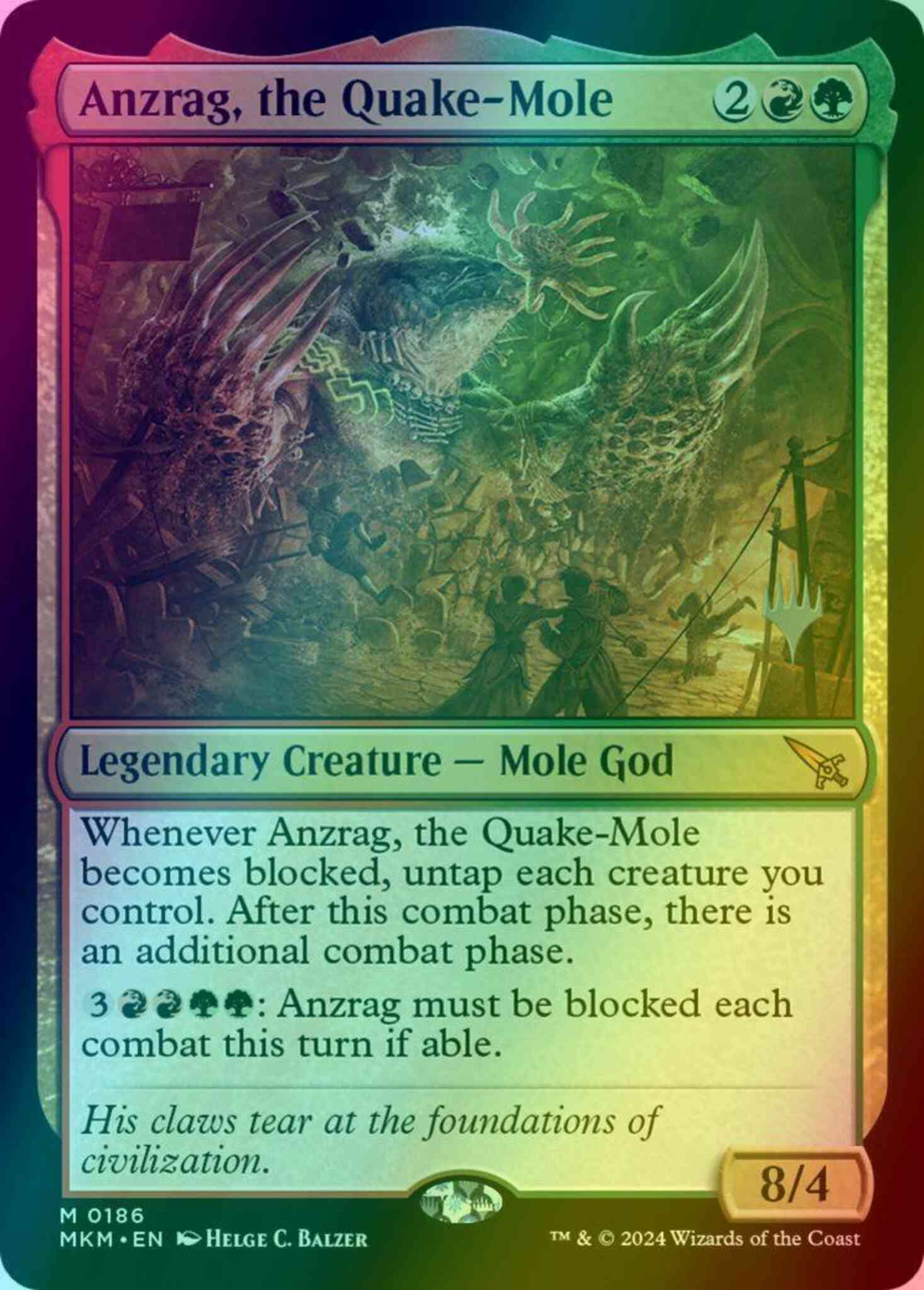 Anzrag, the Quake-Mole [186p] [Promo Pack] [Murders at Karlov Manor: Promos] [Foil]