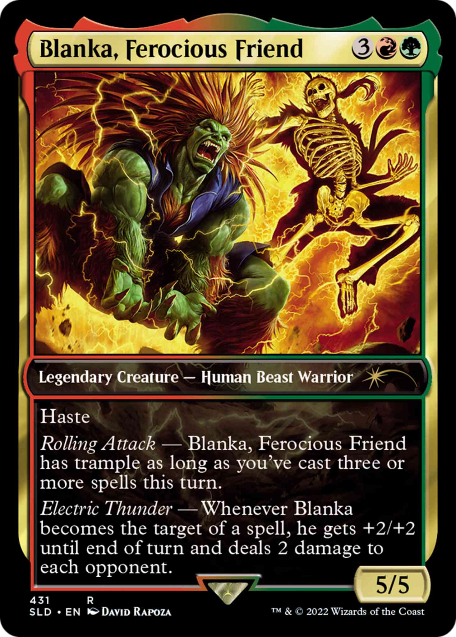 Blanka, Ferocious Friend [0431] [Street Fighter] [Secret Lair Drop] [Non-Foil]