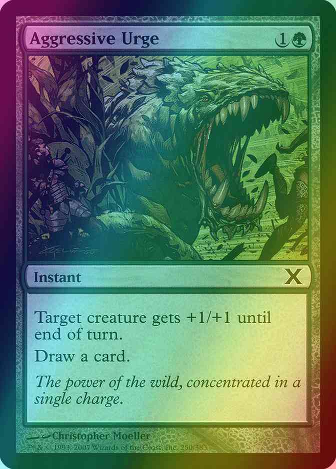 Aggressive Urge [250] [Tenth Edition] [Foil]