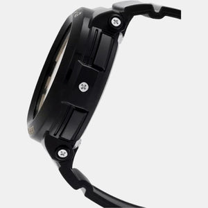 Baby-G Women Quartz Black Dial Analog-Digital Leather Watch B143