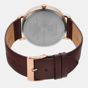Classics Men Quartz Silver Dial Analog Leather Watch TW0TG8014