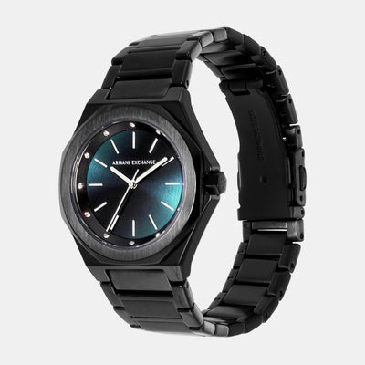Andrea Women Quartz Blue Dial Analog Stainless Steel Watch AX4609