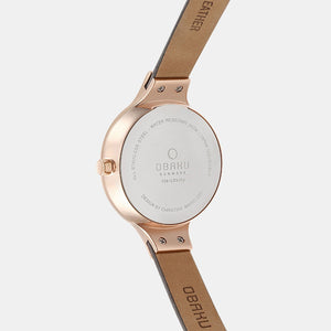 Eng Pebble Women Quartz Grey Dial Analog Leather Watch V201LDVJRJ