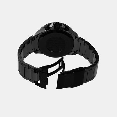Helios (World Explorer) Men Quartz Black Dial Chronograph Stainless Steel Watch AR70010