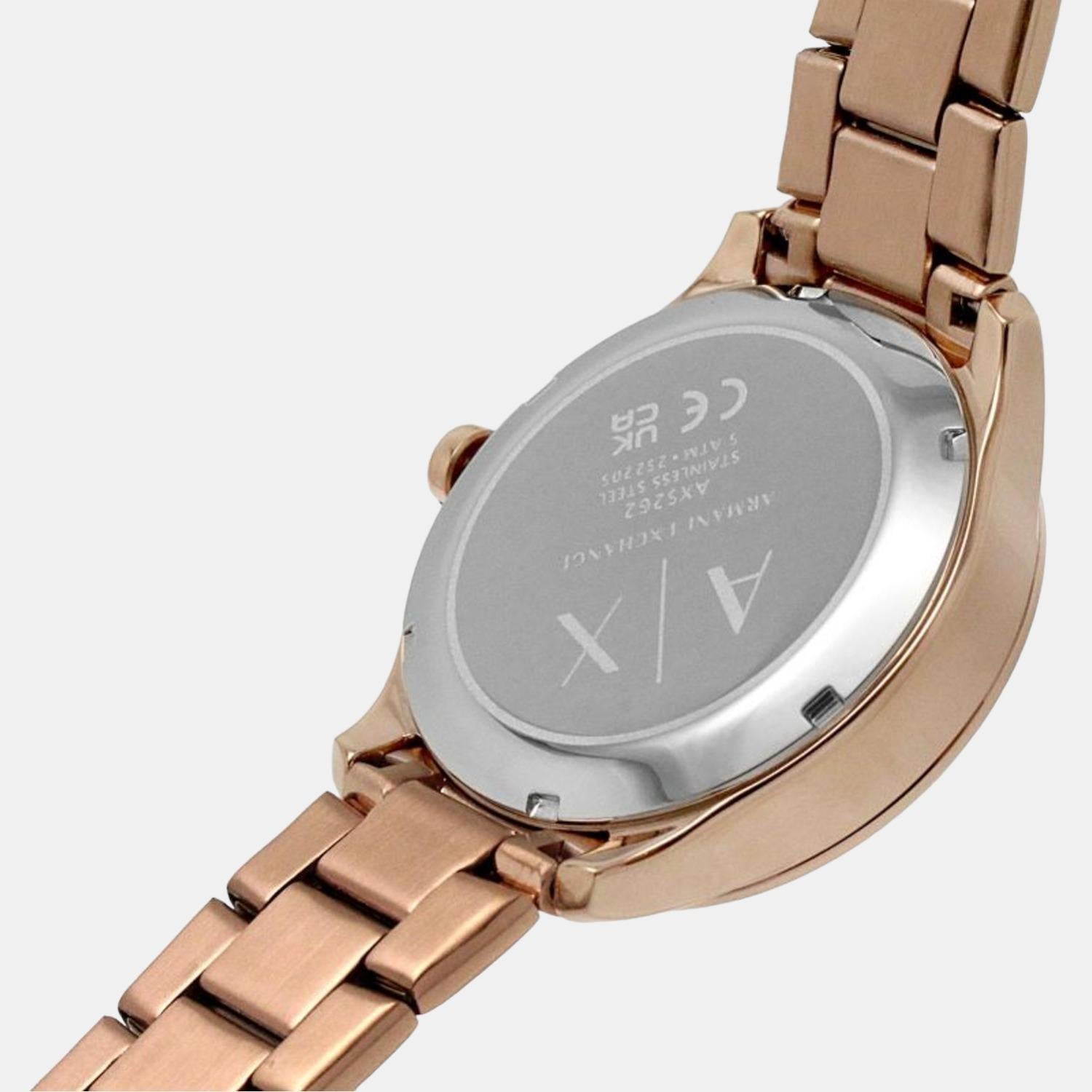 Hampton Women Automatic Rose Gold Dial Analog Stainless Steel Watch AX5262