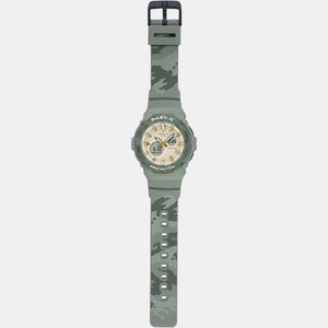 Baby-G Women Quartz Beige Dial Analog-Digital Resin Watch BX196