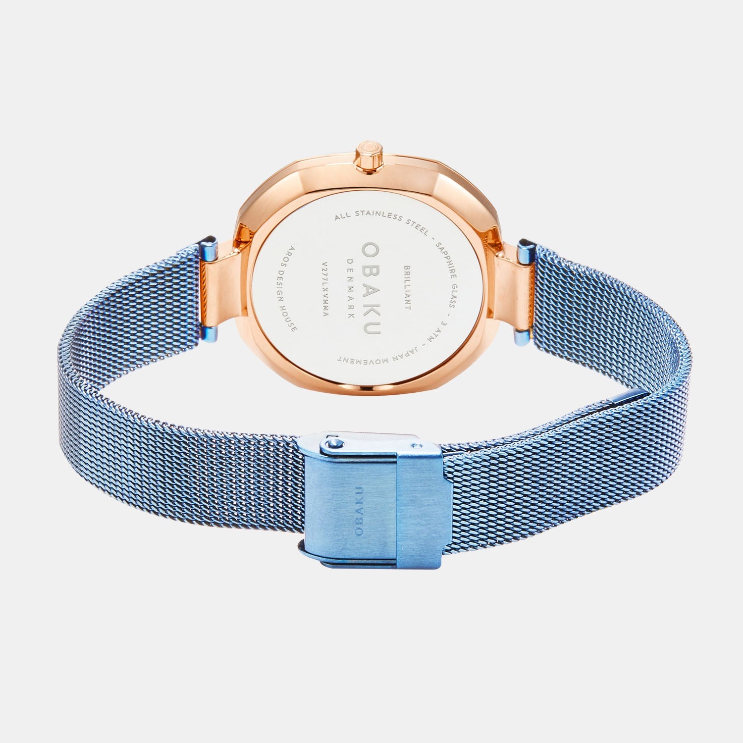 Brilliant Women Quartz Blue Dial Analog Stainless Steel Watch V277LXVMMA