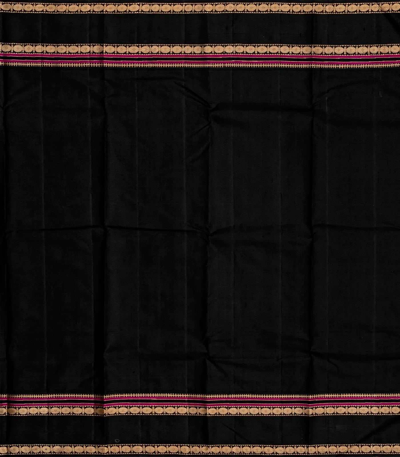 Yellow Handloom Kanchipuram Korvai Silk Saree With Contrast Border