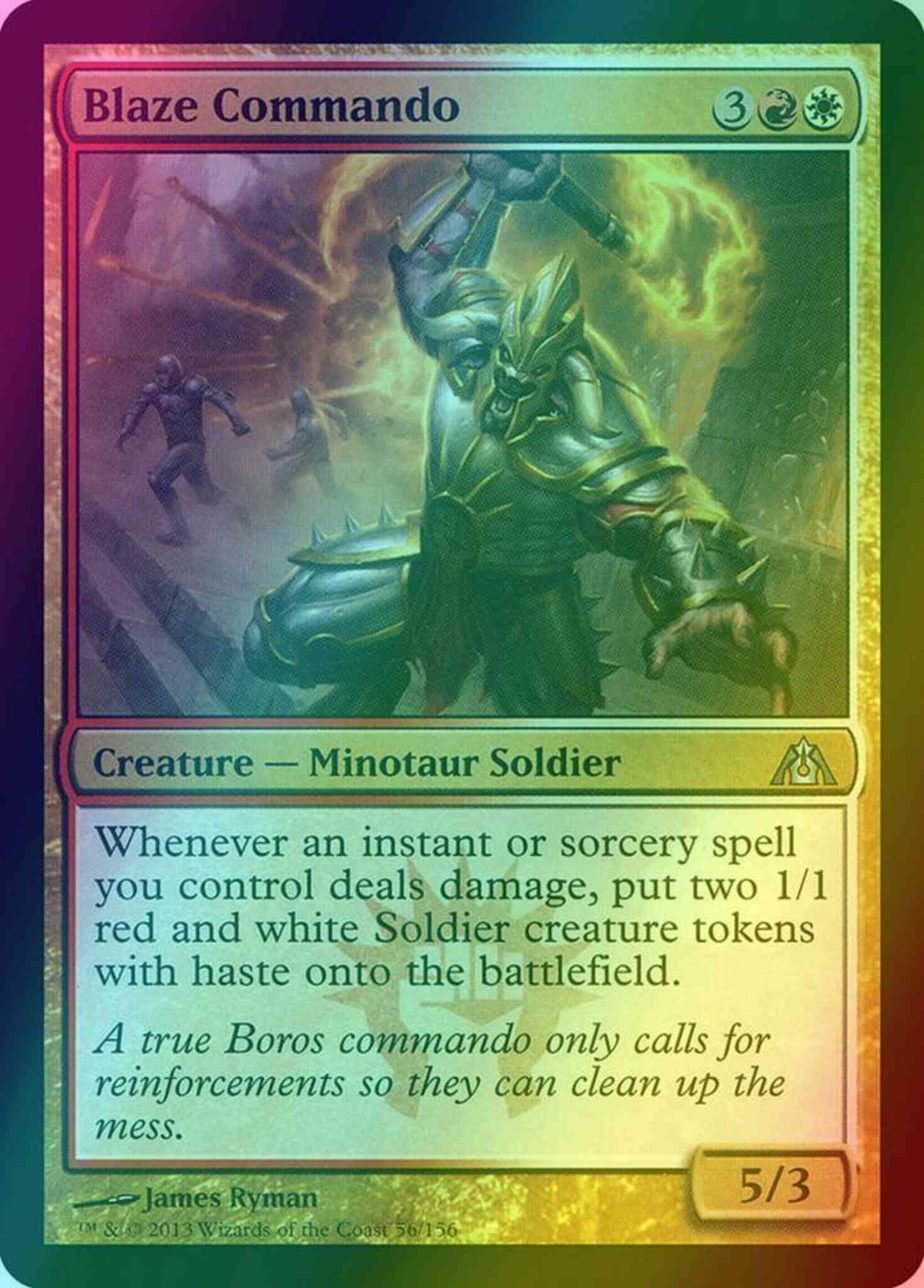 Blaze Commando [56] [Dragon's Maze] [Foil]