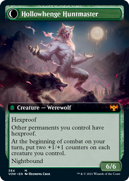 Avabruck Caretaker // Hollowhenge Huntmaster [384] [Extended Art] [Innistrad: Crimson Vow] [Non-Foil]