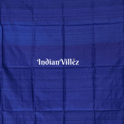 Mehendi Green Blue Gopalpur Tussar Silk Saree