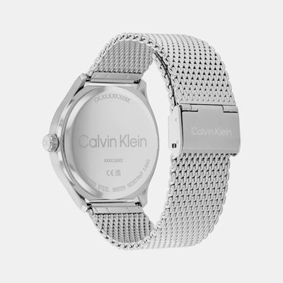 Define Men Quartz Grey Dial Analog Mesh Watch 25200352