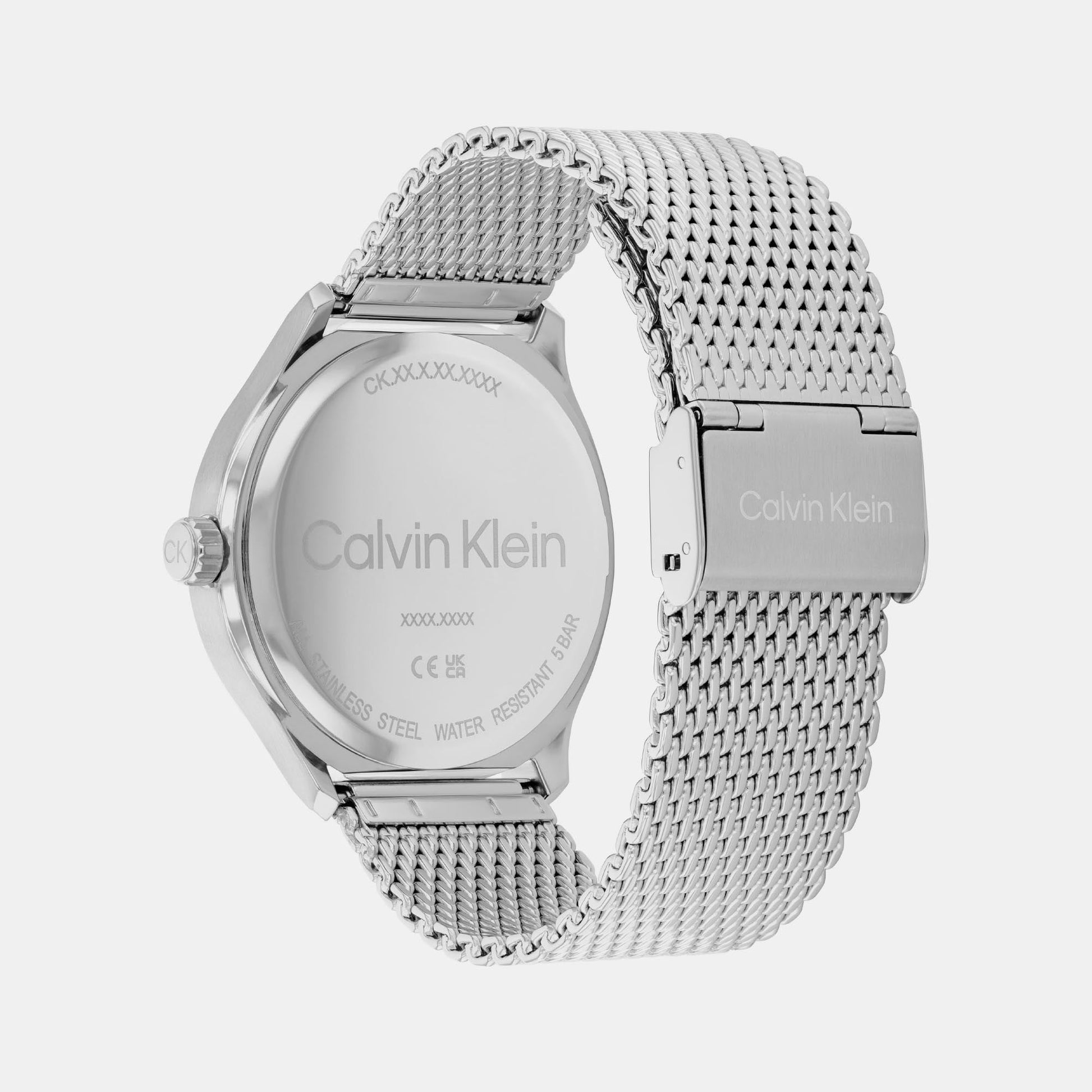 Define Men Quartz Grey Dial Analog Mesh Watch 25200352