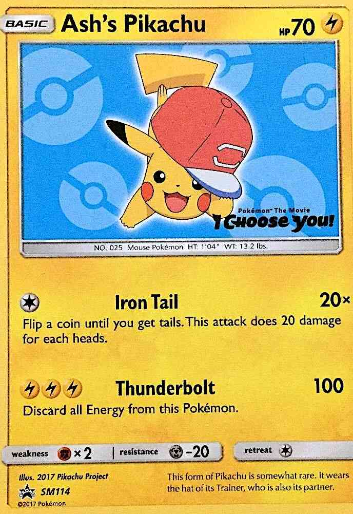 Ash's Pikachu - SM114 - Promo [smp-SM114] [Non-Holo]