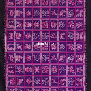 Purple Odisha Ikat Nabakothi Contemporary Silk Saree