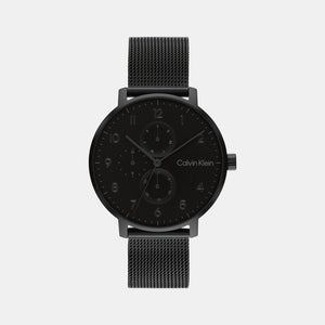 Ck Stun Unisex Quartz Black Dial Analog Mesh Watch 25200401