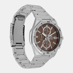 Edifice Men Quartz Brown Dial Chronograph Stainless Steel Watch ED585