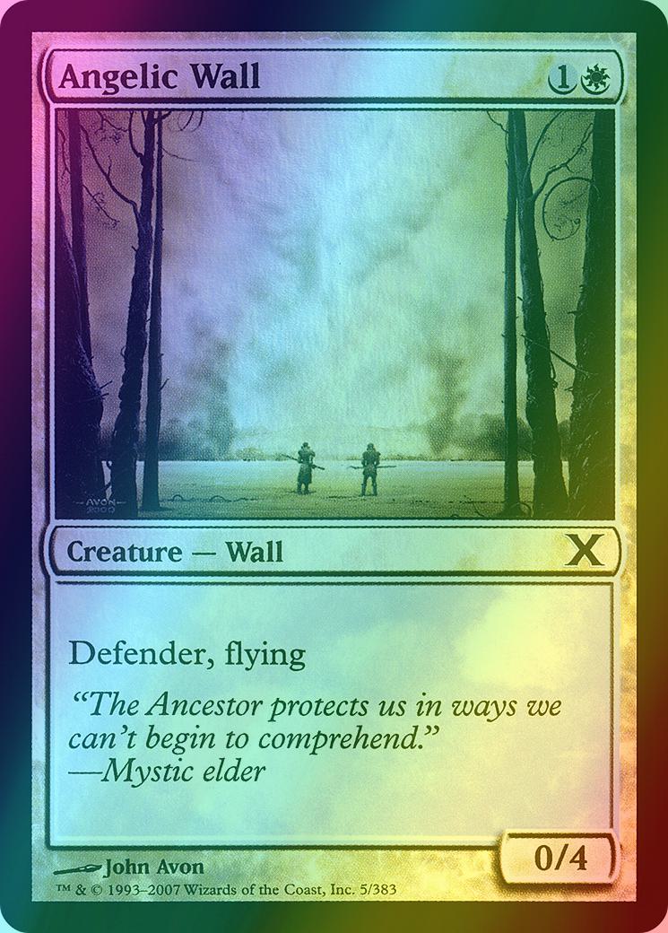 Angelic Wall [5] [Tenth Edition] [Foil]