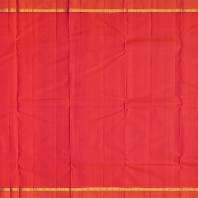 Magenta Handloom Kanchipuram Silk Saree With Floral Buttas