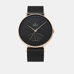 Elm Night Men Quartz Black Dial Analog Stainless Steel Watch V213GUVBMB