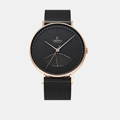 Elm Night Men Quartz Black Dial Analog Stainless Steel Watch V213GUVBMB