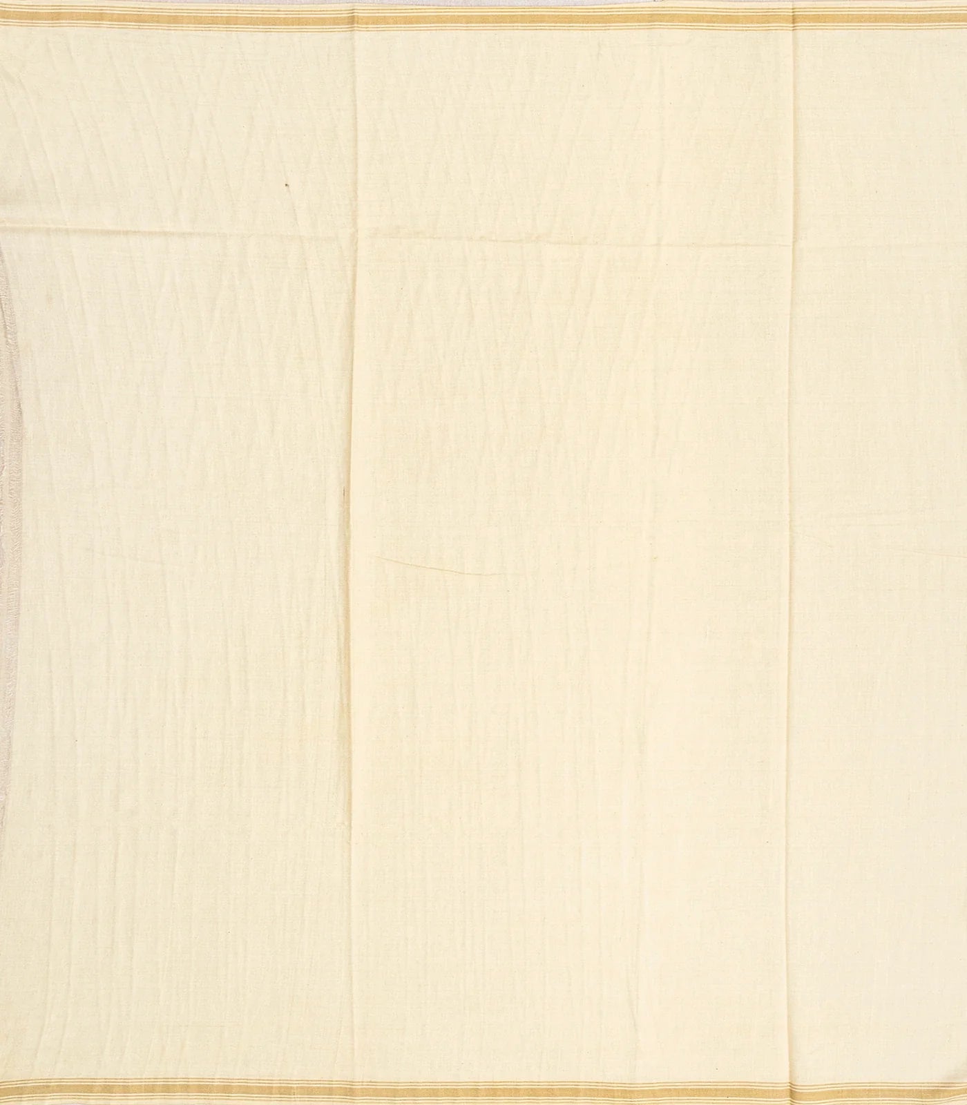 Taupe Handloom Chanderi Cotton Saree With Printed Mustard Floral Motifs