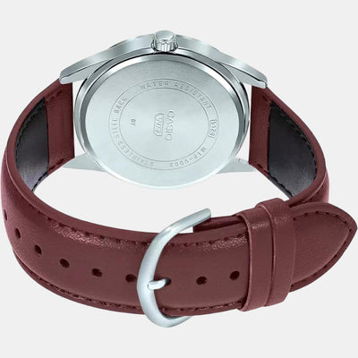 Enticer Men Quartz White Dial Analog Leather Watch A1954