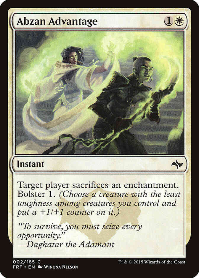 Abzan Advantage [2] [Fate Reforged] [Non-Foil]
