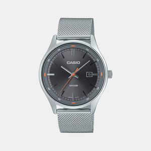 Enticer Men Quartz Black Dial Analog Stainless Steel Watch A2108