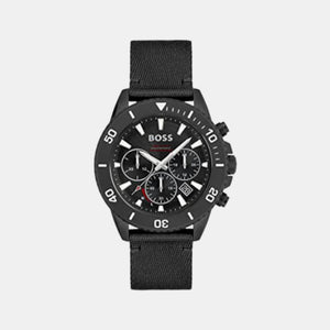 Admiral Men Quartz Black Dial Chronograph Leather Watch 1513918