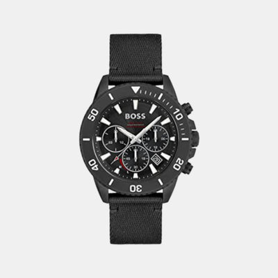 Admiral Men Quartz Black Dial Chronograph Leather Watch 1513918