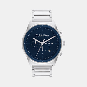 Ck Impressive Men Quartz Blue Dial Chronograph Stainless Steel Watch 25200293