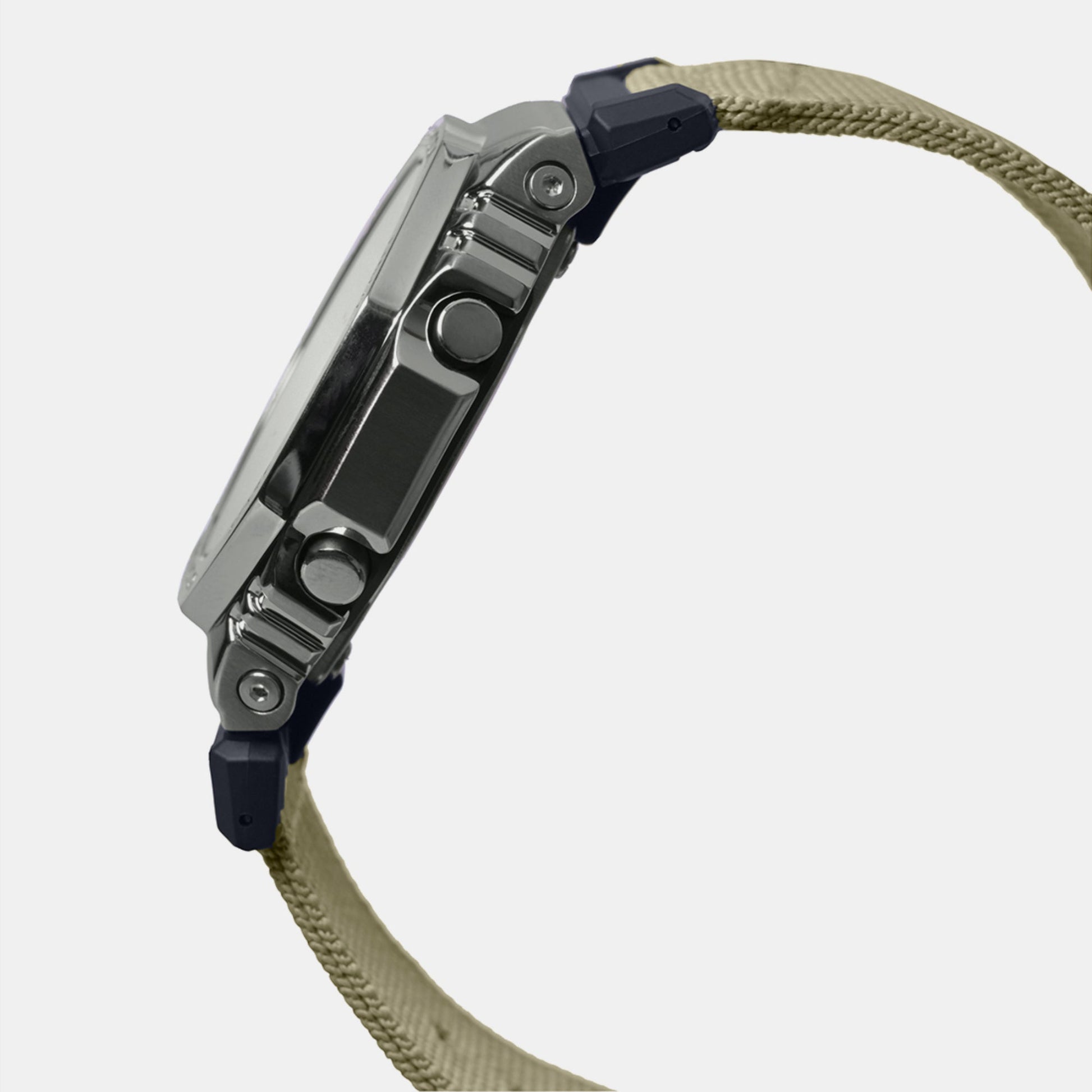 G-Shock Men Quartz Grey Dial Analog-Digital Fabric Watch G1374