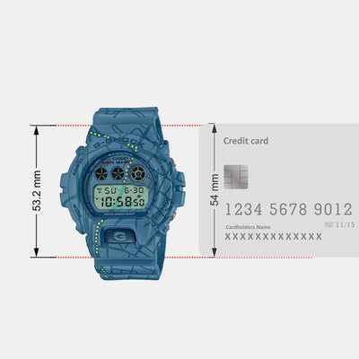 G-Shock Men Quartz Blue Dial Digital Resin Watch G1364