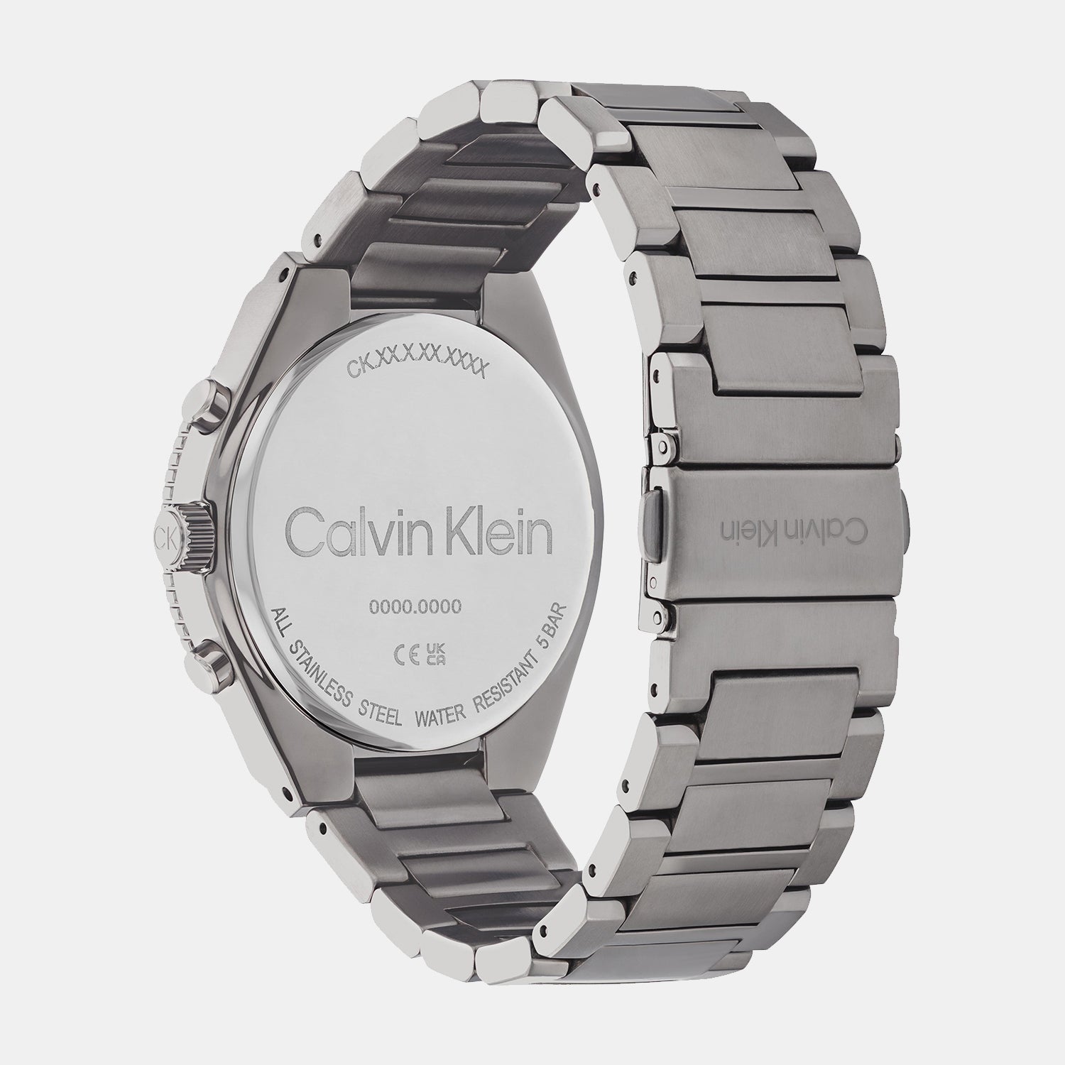 Ck Fearless Men Quartz Grey Dial Chronograph Stainless Steel Watch 25200304