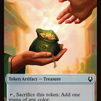 Aang, Awoken Avatar - Marit Lage Token (01) // Treasure Token (22) [TLE/TLA Set Symbol] [Avatar: The Last Airbender Eternal: Tokens] [Non-Foil]