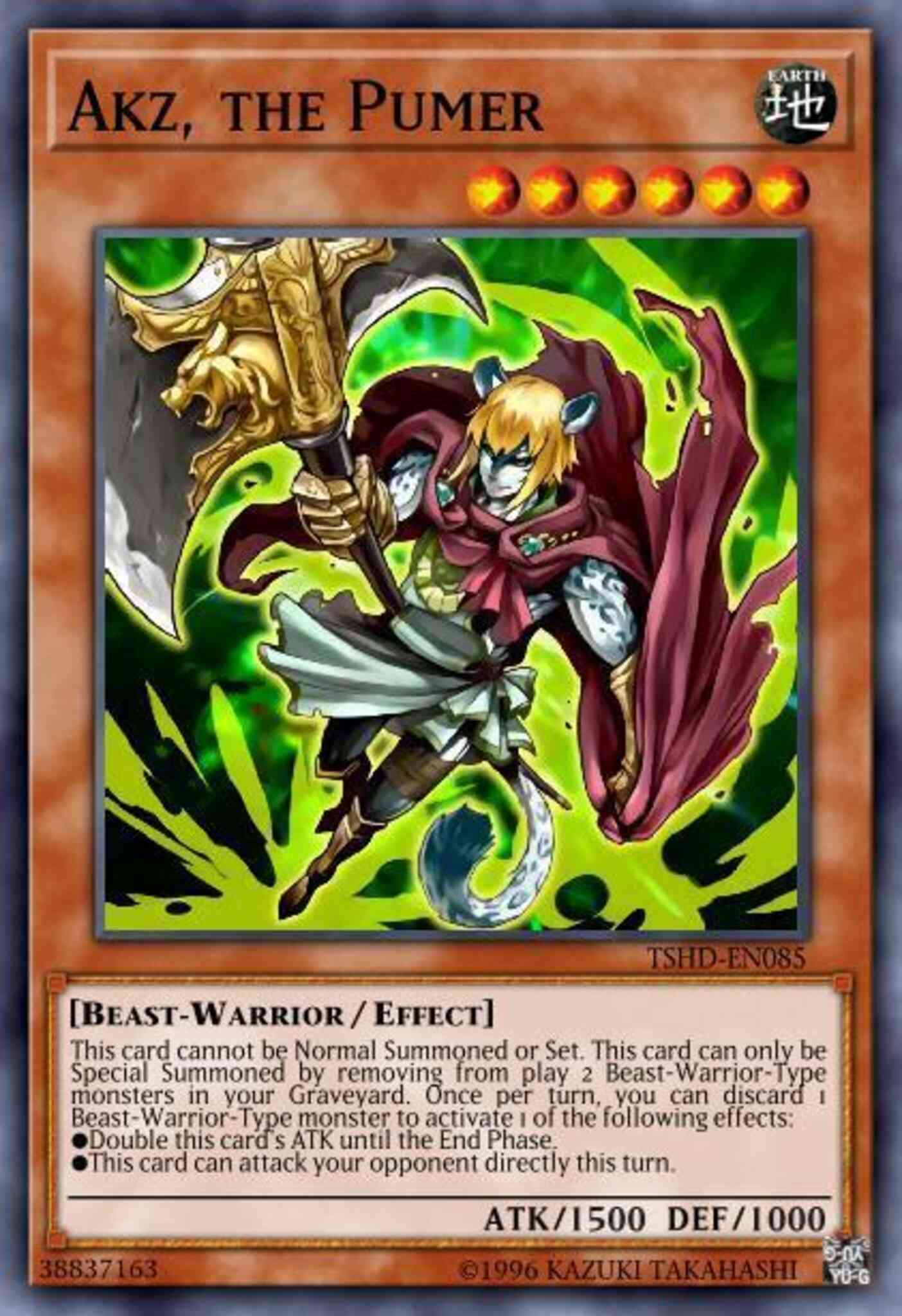 Akz, the Pumer - TSHD-EN085 - Rare - Unlimited