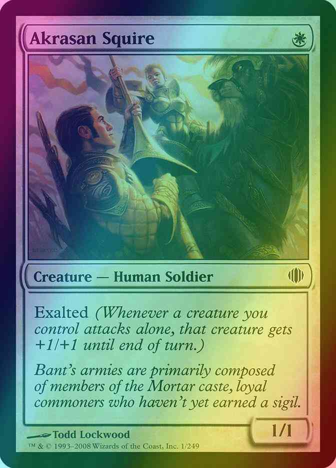 Akrasan Squire [1] [Shards Of Alara] [Foil]