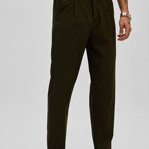 Olive Slim Fit Trousers