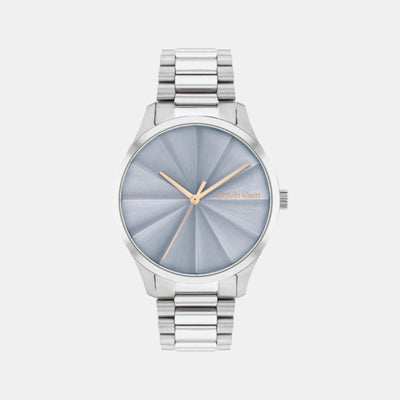 Ck Burst Unisex Quartz Blue Dial Analog Stainless Steel Watch 25200230