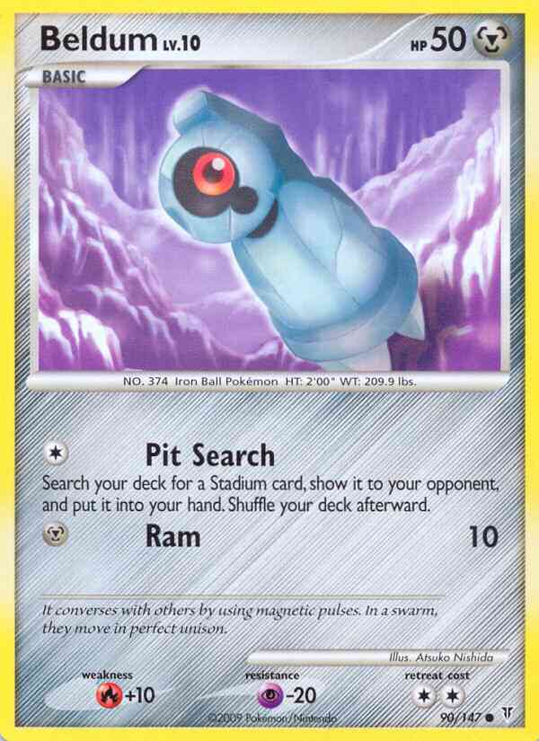 Beldum - 90/147 - Common [pl3-90] [Non-Holo]