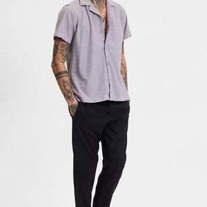 Lavender Stripes Box Fit Shirt